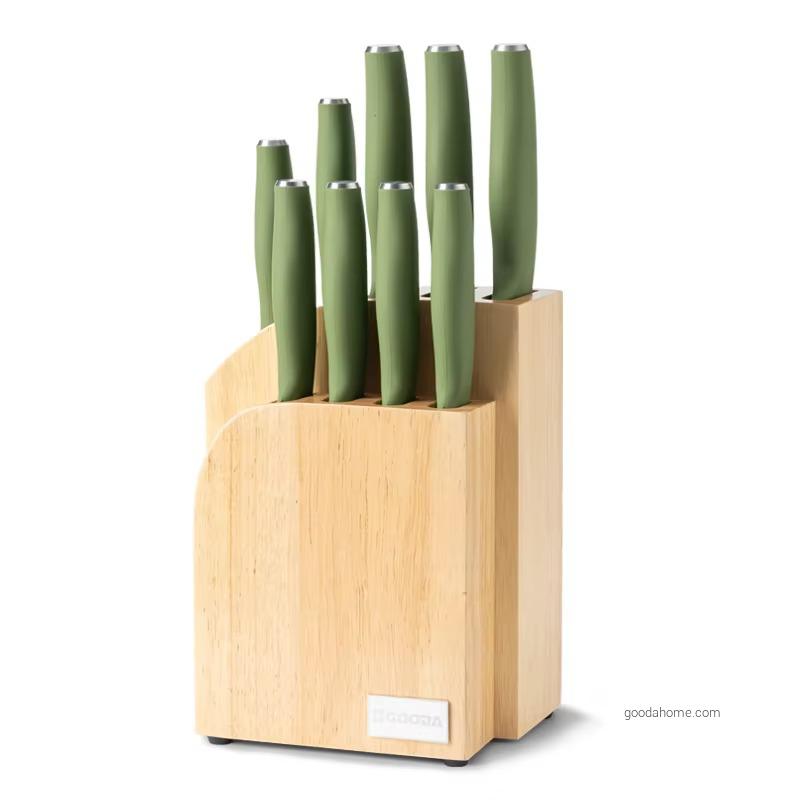 Kitchen Knives Cooking Accessories PP Handle Chef Kitchen Knife Block Sets Carving Knife Set