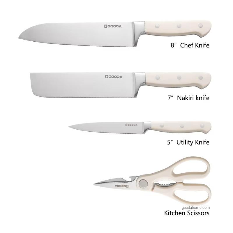 Professional Stainless Steel Chef Cooking Kitchen Knife Set Cuchillos De Cocina