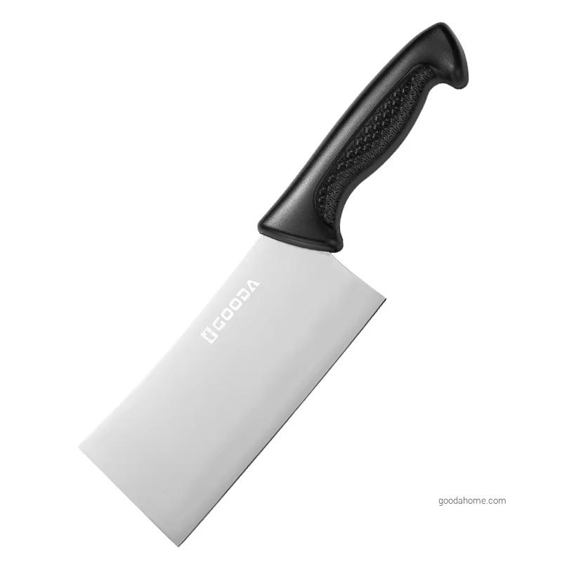 OEM/ODM Butcher Knife with Plastic Handle Stainless Steel Kitchen Cleaver for Meat Cutting and Vegetable Chopping
