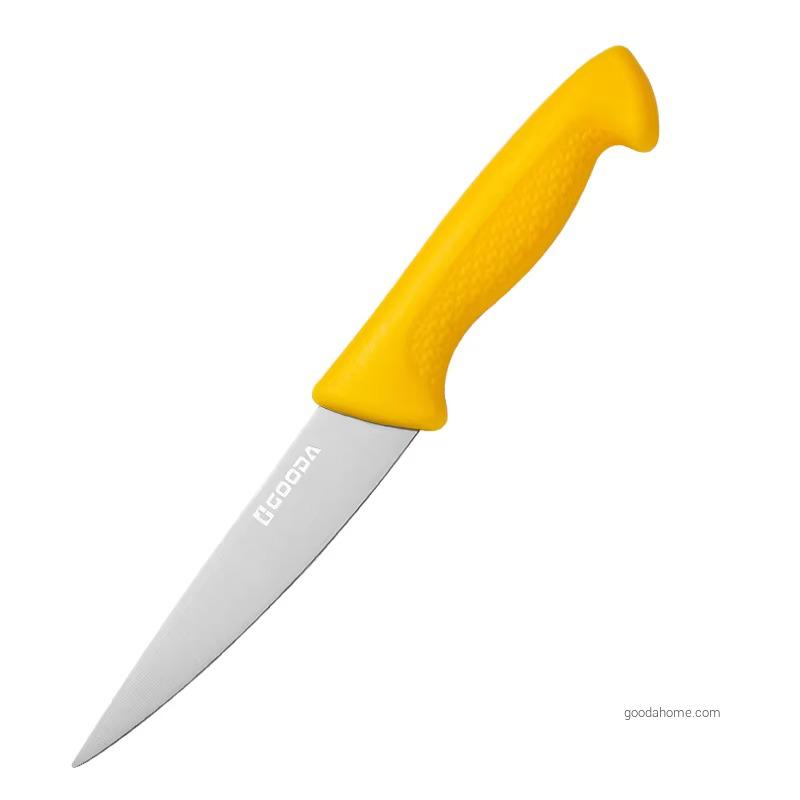 Custom Logo 3.5 Inch Stainless Steel Forged Butcher Knife Kitchen Fruit Paring Chef Knife Plastic Handle PP Sharp 6 Inches