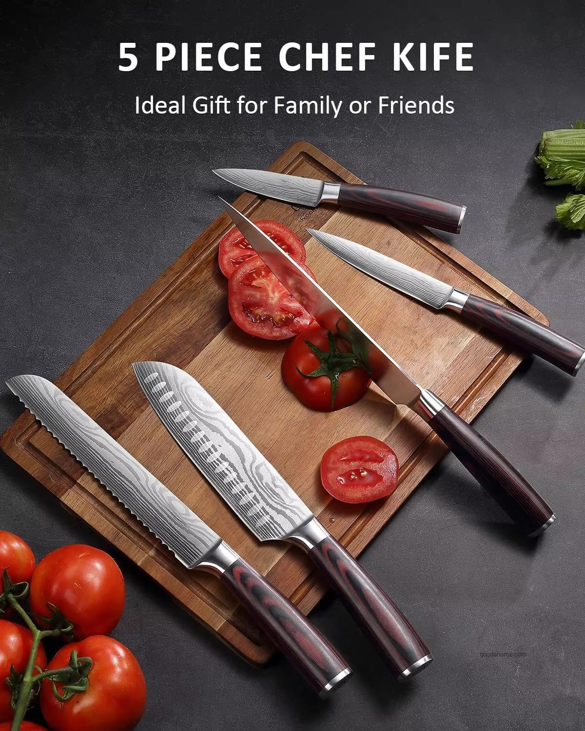 Cuchillos De Cocina Profesional Chef Kitchen Butcher Knife High Carbon Stainless Steel 8Inch Metal Customized Pack Box